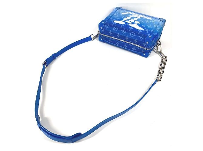 Soft Trunk Schultertasche Monogram Clouds von Louis Vuitton Weiß Blau - Ansicht 8