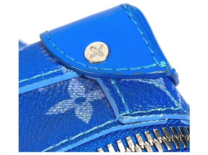 Soft Trunk Schultertasche Monogram Clouds von Louis Vuitton Weiß Blau - Ansicht 9