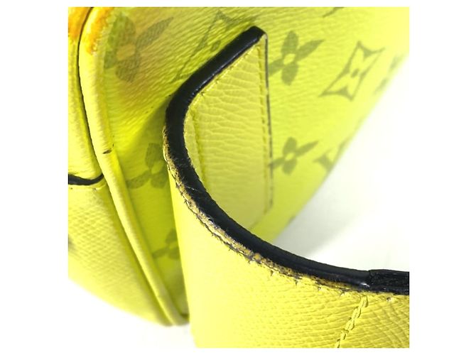 Borsa Messenger Taigarama Gialla Louis Vuitton Giallo - vista 10