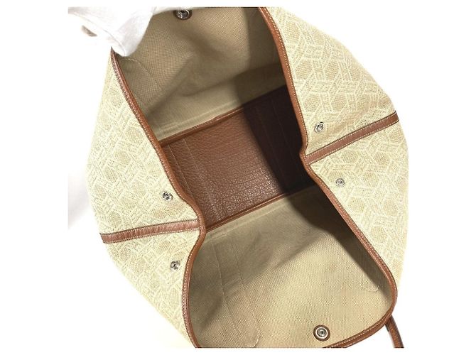 Hermès Garden Party MM Toile Sole H Beige - vista 13