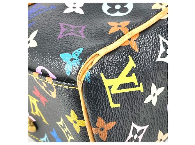 Louis Vuitton Monogram Multicolore Aurelia MM Tote Bag Black Multiple colors - view 11