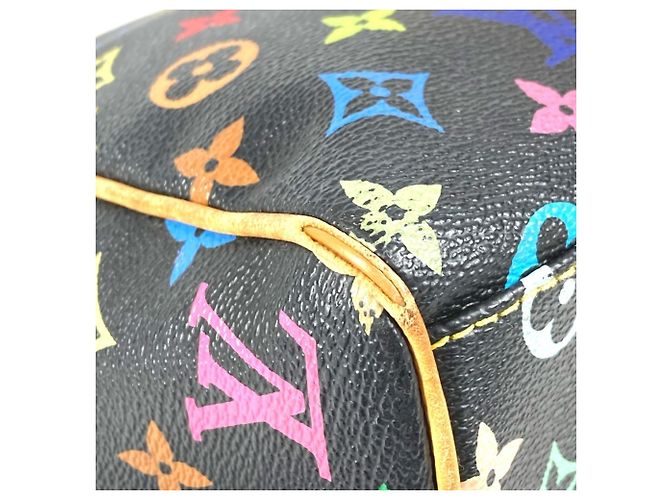Louis Vuitton Monogram Multicolore Aurelia MM Tote Bag Black Multiple colors - view 12