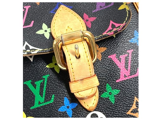 Louis Vuitton Monogram Multicolore Aurelia MM Tote Bag Black Multiple colors - view 13