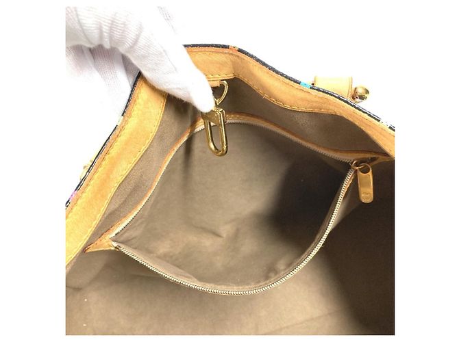 Louis Vuitton Monogram Multicolore Aurelia MM Tote Bag Black Multiple colors - view 15