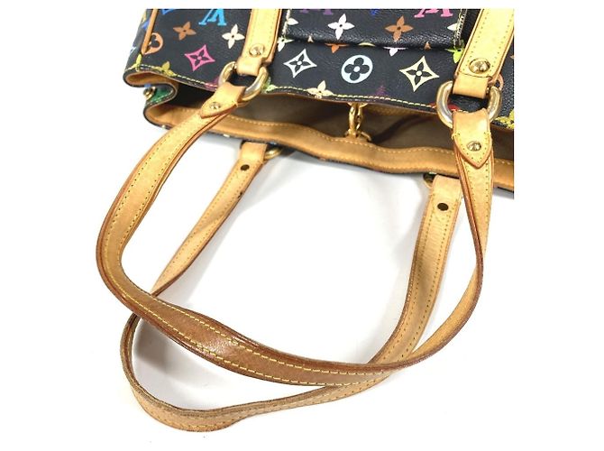 Louis Vuitton Monogram Multicolore Aurelia MM Tote Bag Black Multiple colors - view 18