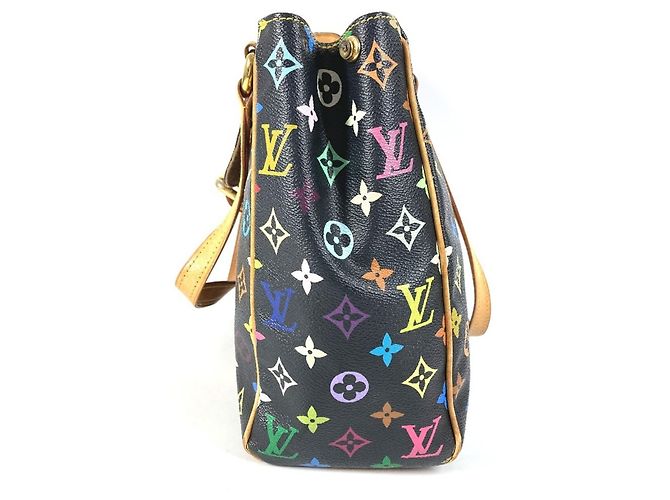 Louis Vuitton Monogram Multicolore Aurelia MM Tote Bag Black Multiple colors - view 3