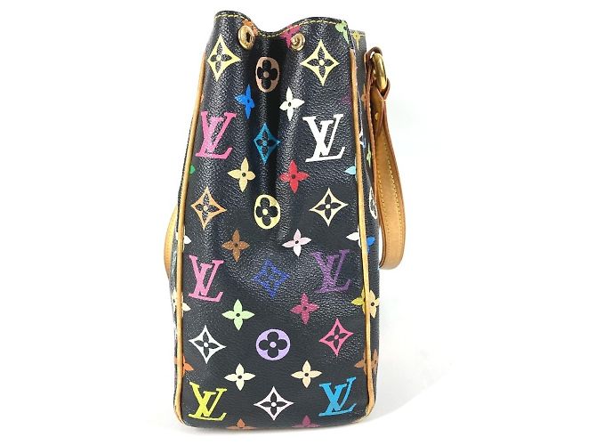 Louis Vuitton Monogram Multicolore Aurelia MM Tote Bag Black Multiple colors - view 4