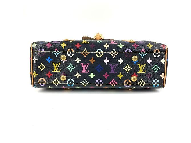 Louis Vuitton Monogram Multicolore Aurelia MM Tote Bag Black Multiple colors - view 5