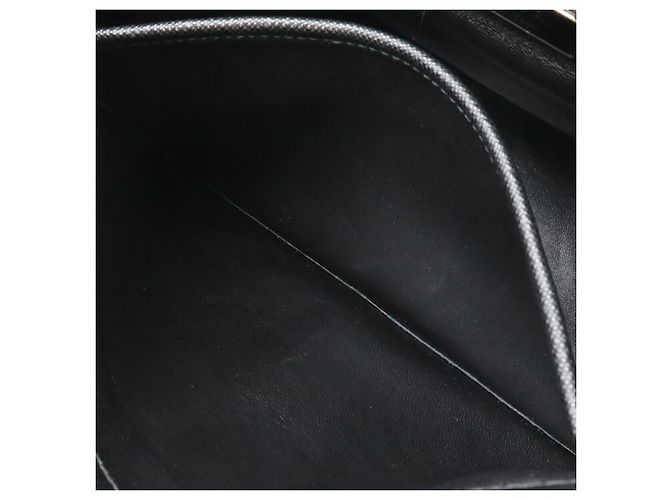 Bolso de mano triangular a rayas Galleria de Prada Negro Blanco - vista 9