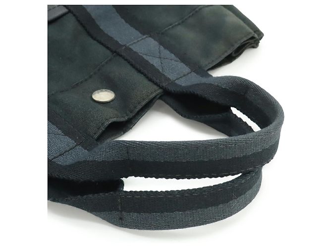 Hermès Fourre-Tout PM Tragetasche Schwarz Marineblau - Ansicht 5