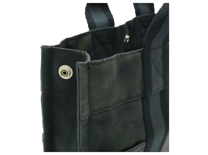 Hermès Fourre-Tout PM Tragetasche Schwarz Marineblau - Ansicht 6