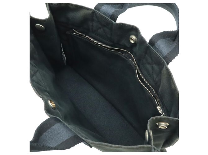 Hermès Fourre-Tout PM Tragetasche Schwarz Marineblau - Ansicht 7