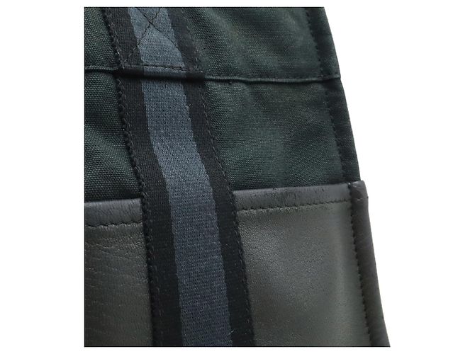 Hermès Fourre-Tout PM Tragetasche Schwarz Marineblau - Ansicht 9
