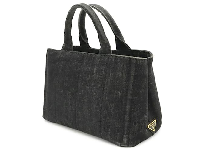 Prada Canapa Tote Tasche Schwarz - Ansicht 3
