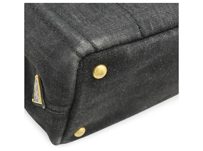 Prada Canapa Tote Tasche Schwarz - Ansicht 4