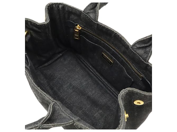 Prada Canapa Tote Tasche Schwarz - Ansicht 6