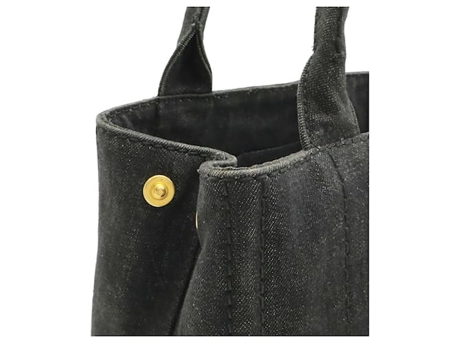 Prada Canapa Tote Tasche Schwarz - Ansicht 7