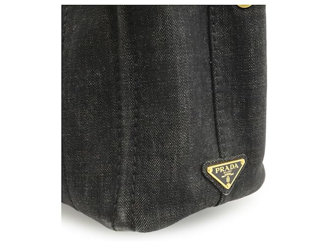 Prada Canapa Tote Tasche Schwarz - Ansicht 8