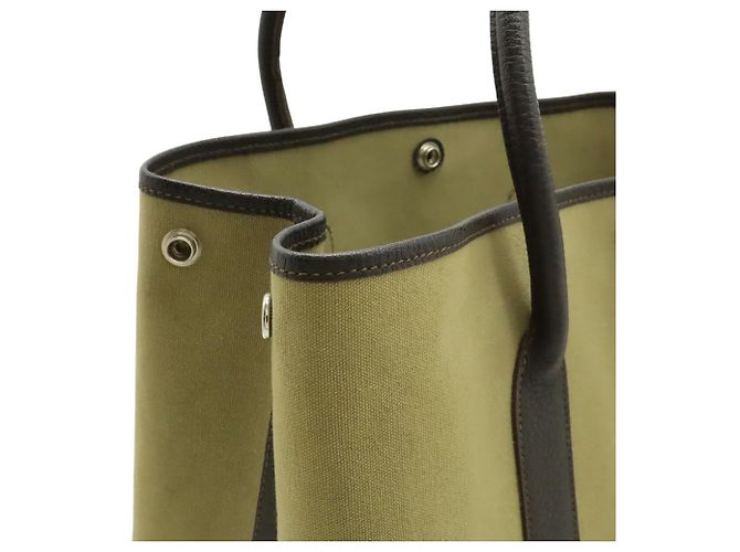 Garden Hermès Garten PM Tote Tasche Khaki Dunkelbraun - Ansicht 5