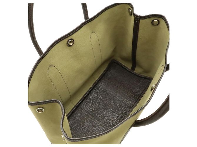 Garden Hermès Garten PM Tote Tasche Khaki Dunkelbraun - Ansicht 8