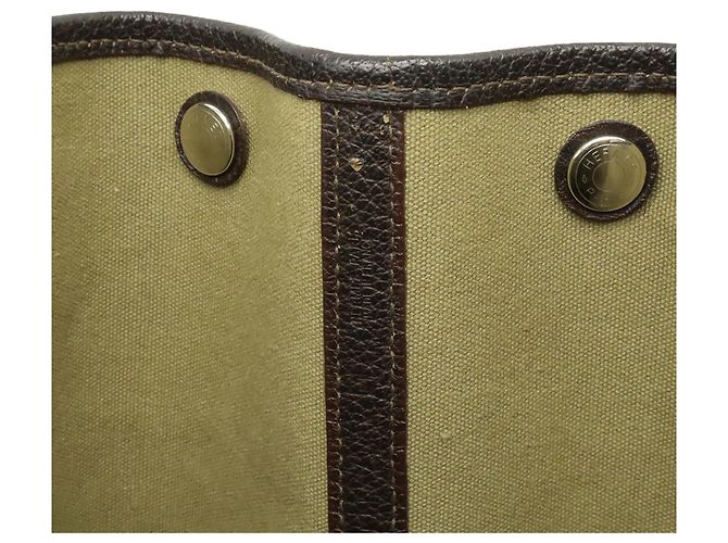 Garden Hermès Garten PM Tote Tasche Khaki Dunkelbraun - Ansicht 9