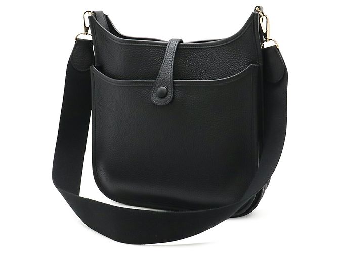 Borsa a Spalla Hermès Evelyne II 2 PM Nero - vista 3