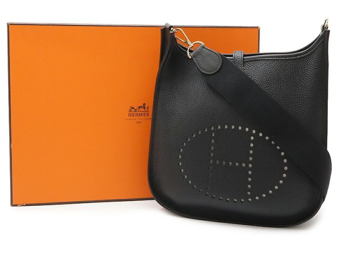 Borsa a Spalla Hermès Evelyne II 2 PM Nero - vista 9