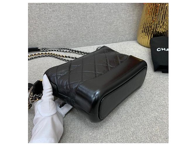 Chanel Zaino Metropolitan Series Piccolo Nero Oro - vista 4