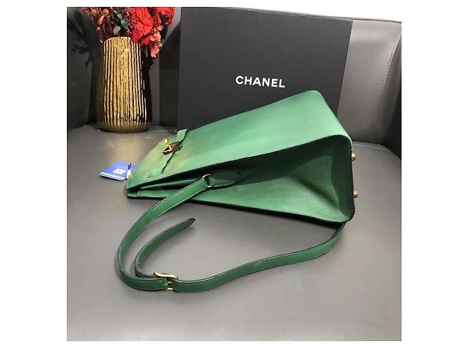 Hermès Kelly Sport Verde Smeraldo Pelle Epsom GM - vista 4