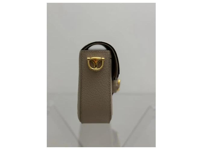 Borsa Gucci 1955 Horsebit in tela beige - vista 5
