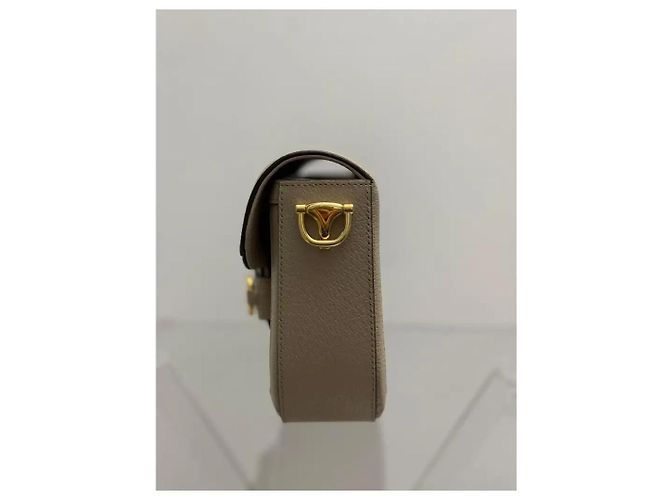 Borsa Gucci 1955 Horsebit in tela beige - vista 6
