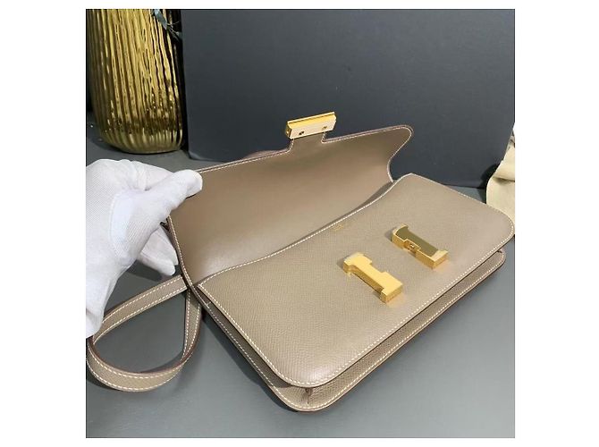 Hermès Constance Horizontale Gris Éléphant Cuir Epsom Boucle Dorée - vue 5
