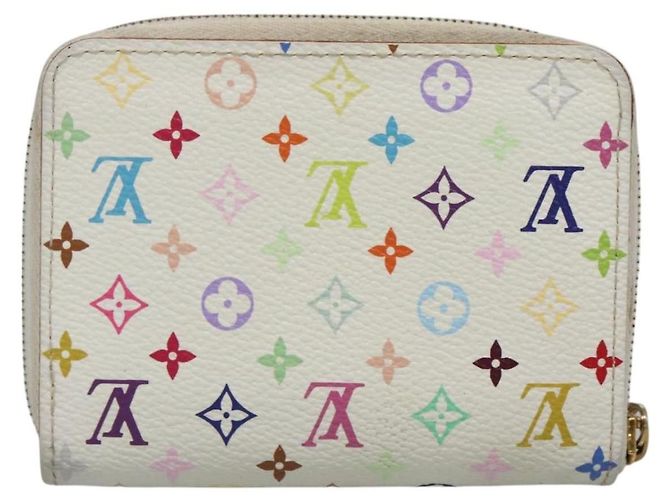 Louis Vuitton Porte-Monnaie Zippy Monogram Multicolor Bianco - vista 2