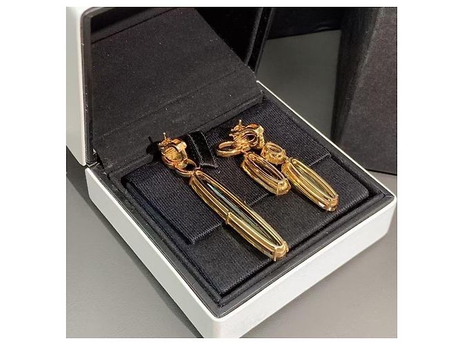 Orecchini Chanel in smeraldi e diamanti D'oro - vista 3