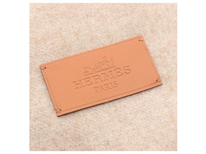 Sciarpa in cashmere Esquisse Cavalcadour di Hermès Marrone Beige - vista 3