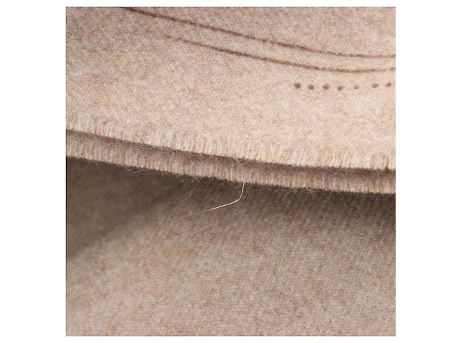 Sciarpa in cashmere Esquisse Cavalcadour di Hermès Marrone Beige - vista 5