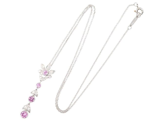 Collana in platino Tiffany & Co. con accenti di diamante Argento Rosa - vista 2