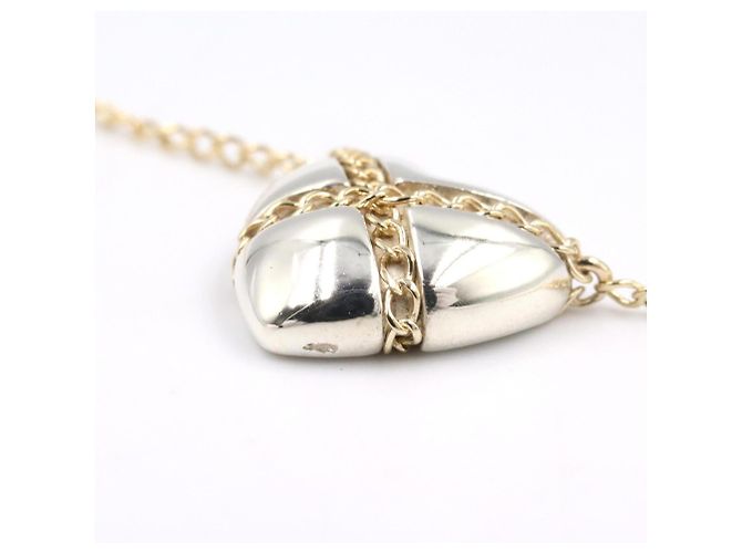 Collana Cuore Incrociato Tiffany & Co. Argento D'oro - vista 5