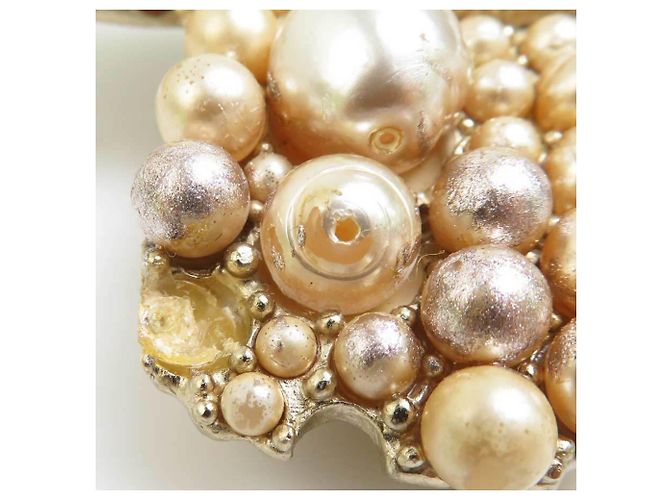 Chanel Goldbrosche mit Kunstperle Golden - Ansicht 4