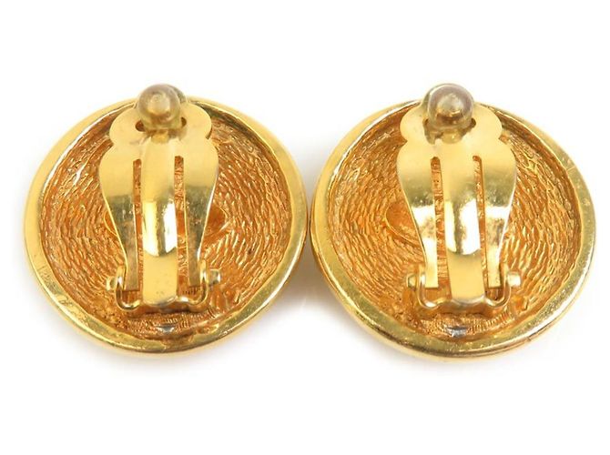 Timeless Vintage Gold Clip Ohrringe von Chanel Golden - Ansicht 5