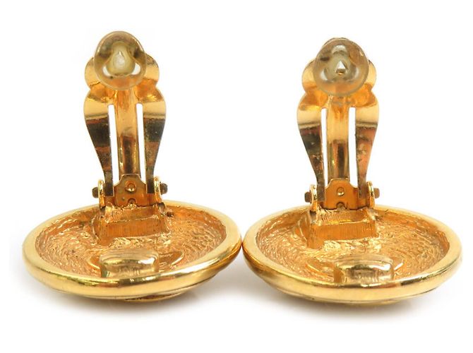 Timeless Vintage Gold Clip Ohrringe von Chanel Golden - Ansicht 6