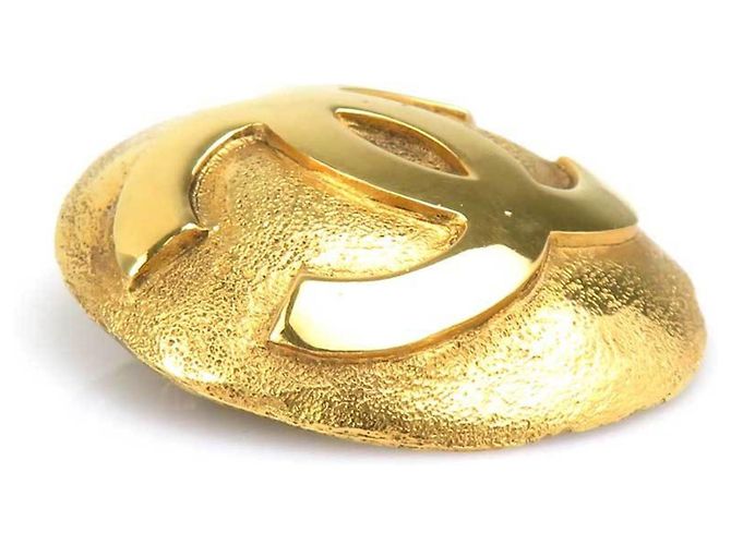 Spilla in metallo dorato vintage Chanel D'oro - vista 2