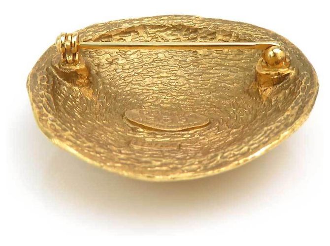 Spilla in metallo dorato vintage Chanel D'oro - vista 5