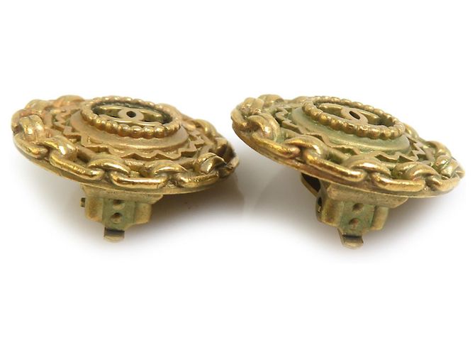 Orecchini a clip in metallo dorato Chanel D'oro - vista 4