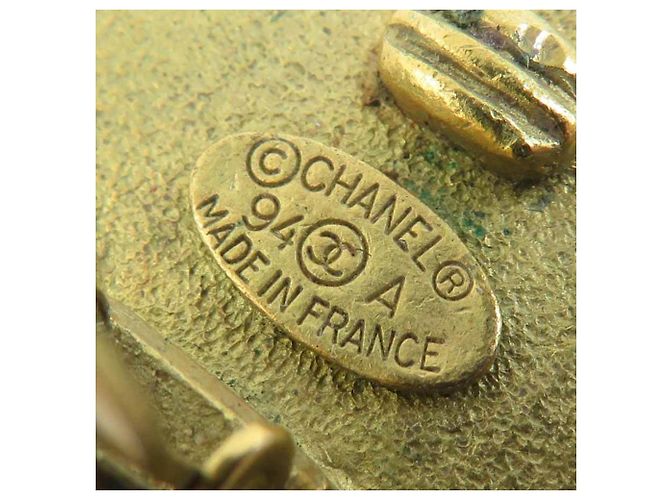 Orecchini a clip in metallo dorato Chanel D'oro - vista 7