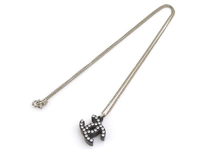 Collana in resina nera e metallo Chanel Nero - vista 9