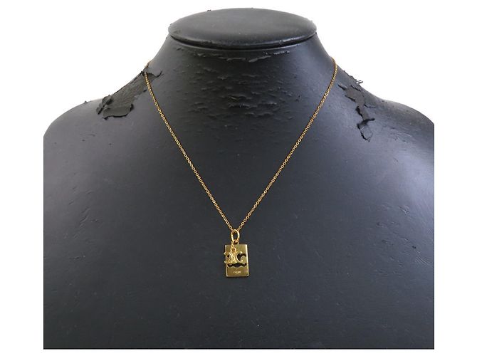Céline Collana in metallo dorato Celine Triomphe D'oro - vista 8