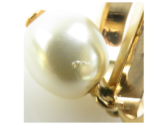 Orecchini a Perno Oro e Bianco Christian Dior D'oro - vista 7