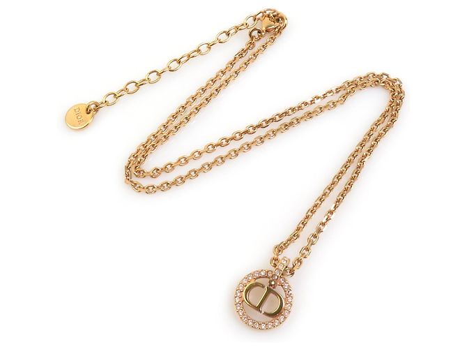 Collana oro e rosa chiaro Christian Dior D'oro - vista 2