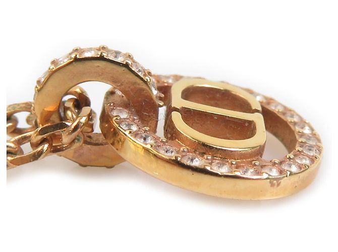 Collana oro e rosa chiaro Christian Dior D'oro - vista 3